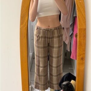 patterned dress pants